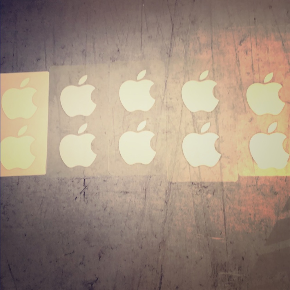 10 APPLE STICKERS